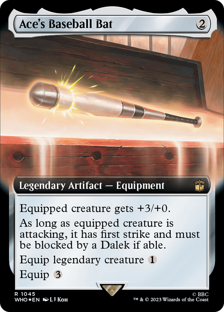 Ace's Baseball Bat (Extended Art) (Surge Foil) [Doctor Who] | The Clever Kobold