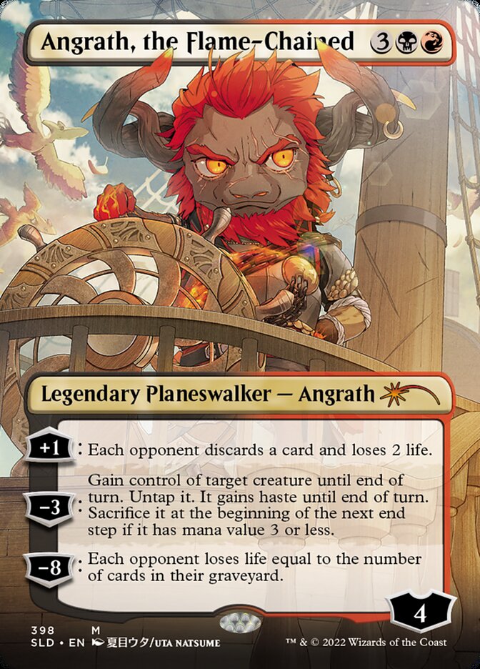 Angrath, the Flame-Chained (Borderless) [Secret Lair Drop Series] | The Clever Kobold