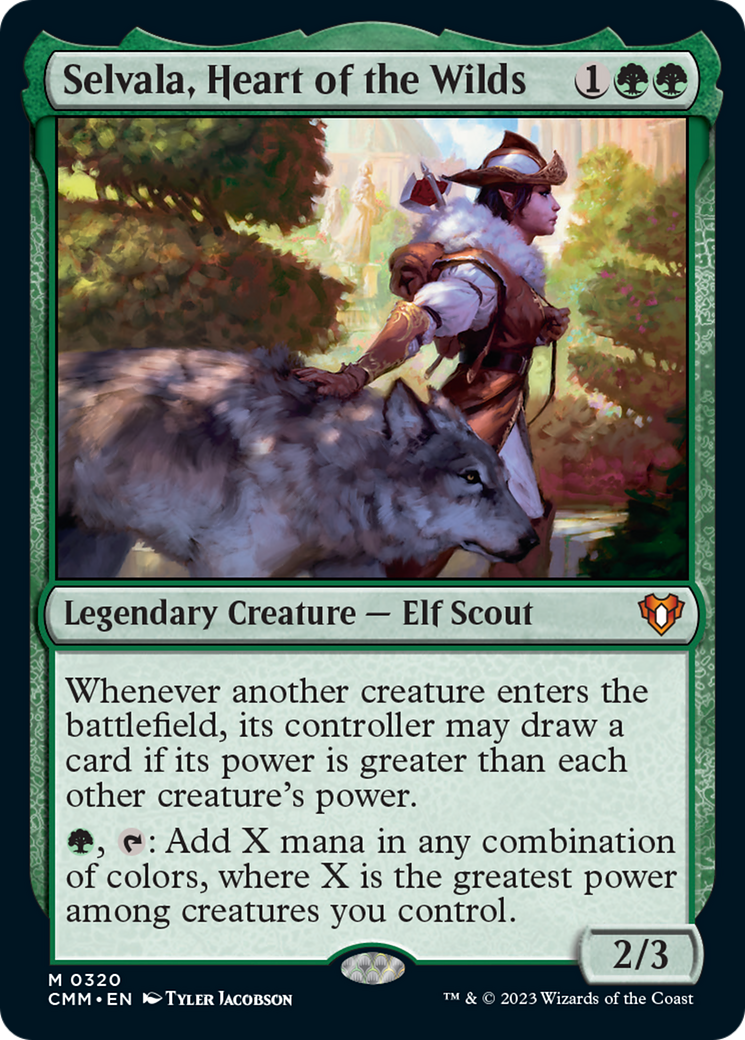 Selvala, Heart of the Wilds [Commander Masters] | The Clever Kobold