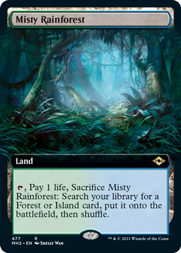 Misty Rainforest (Extended Art) [Modern Horizons 2] | The Clever Kobold