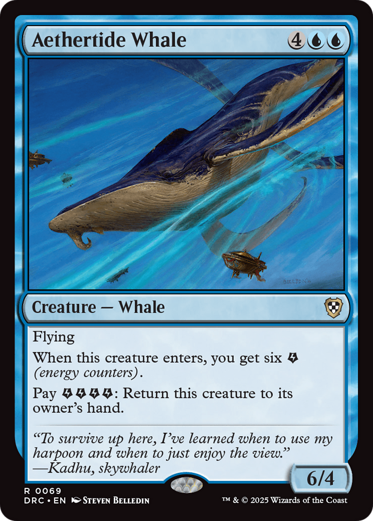 Aethertide Whale [Aetherdrift Commander] | The Clever Kobold