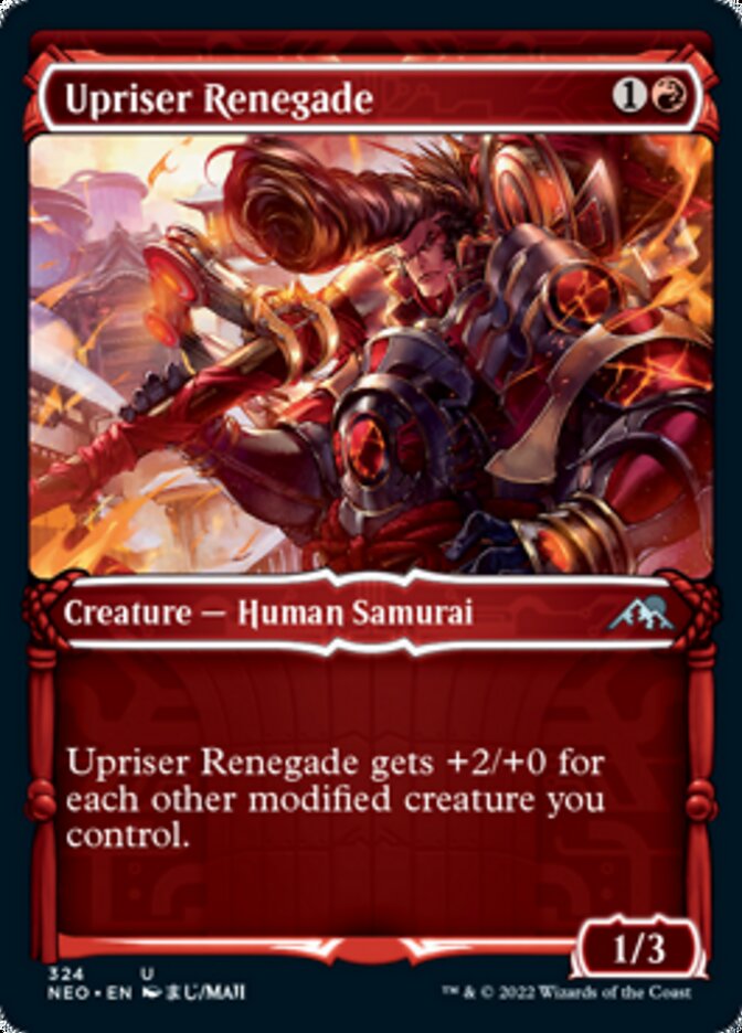 Upriser Renegade (Showcase Samurai) [Kamigawa: Neon Dynasty] | The Clever Kobold