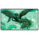 Playmat: MTG Black Stitched- Tarkir Dragonstorm- Teval, Arbiter of Virtue