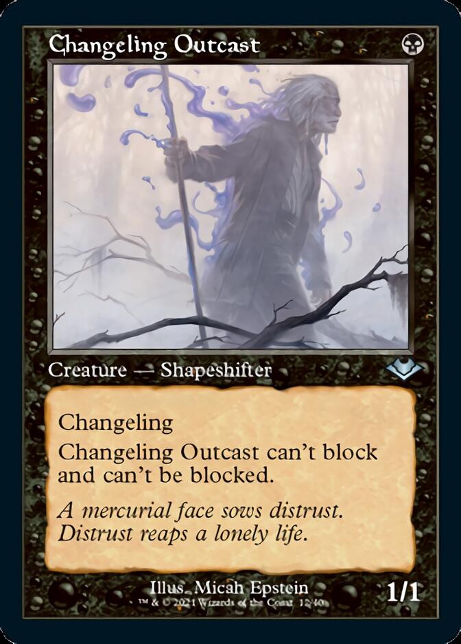 Changeling Outcast (Retro Foil Etched) [Modern Horizons] | The Clever Kobold