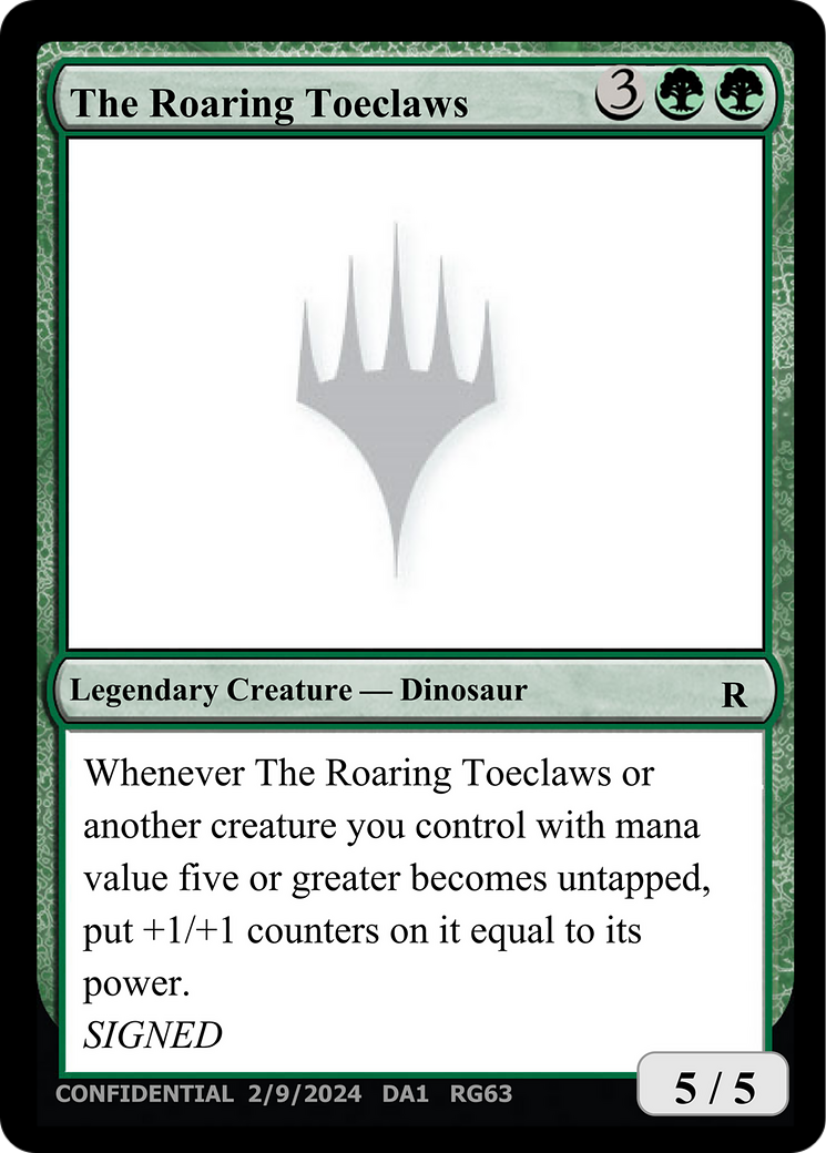 The Roaring Toeclaws [Unknown Event] | The Clever Kobold