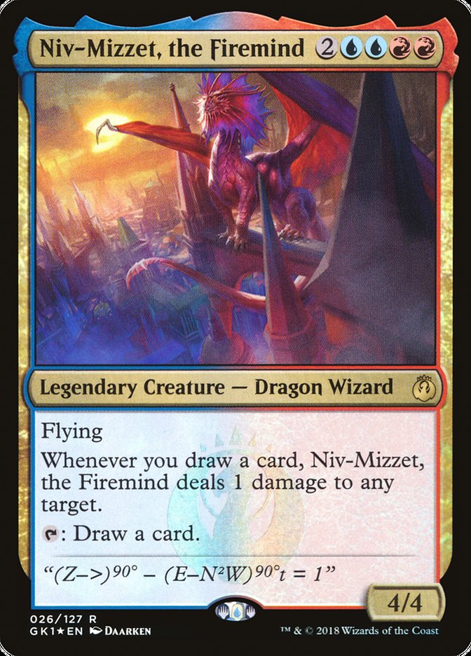 Niv-Mizzet, the Firemind [Guilds of Ravnica Guild Kit] | The Clever Kobold