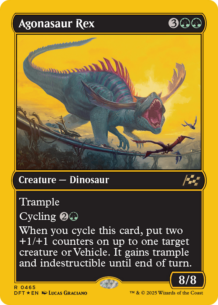 Agonasaur Rex (First-Place Foil) [Aetherdrift] | The Clever Kobold