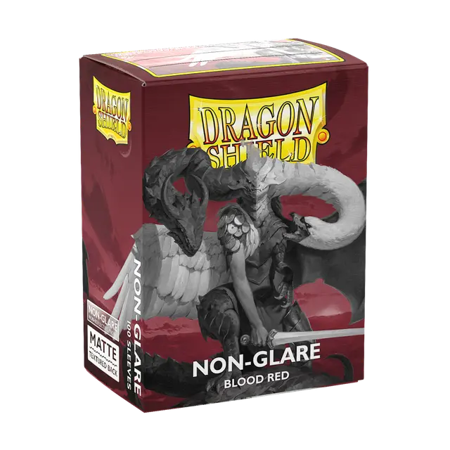 Blood Red - Non-Glare - Matte Sleeves - Standard Size