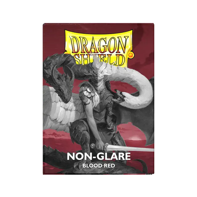 Blood Red - Non-Glare - Matte Sleeves - Standard Size