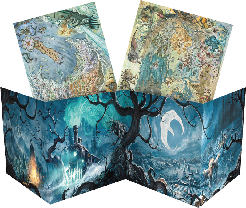 The Crooked Moon: Wickermoon GM Screen & Maps