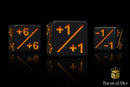 +1/ -1 Counters - Matte Black - Set of 10