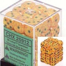 Chessex: Speckled Lotus 12mm d6 Dice Block (36 dice)
