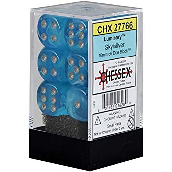 Chessex: Sky/Silver 16mm Set (Copy)