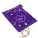 Roll on a Scroll™ Dice Rolling Mat & 7pc Acrylic Dice Set Purple
