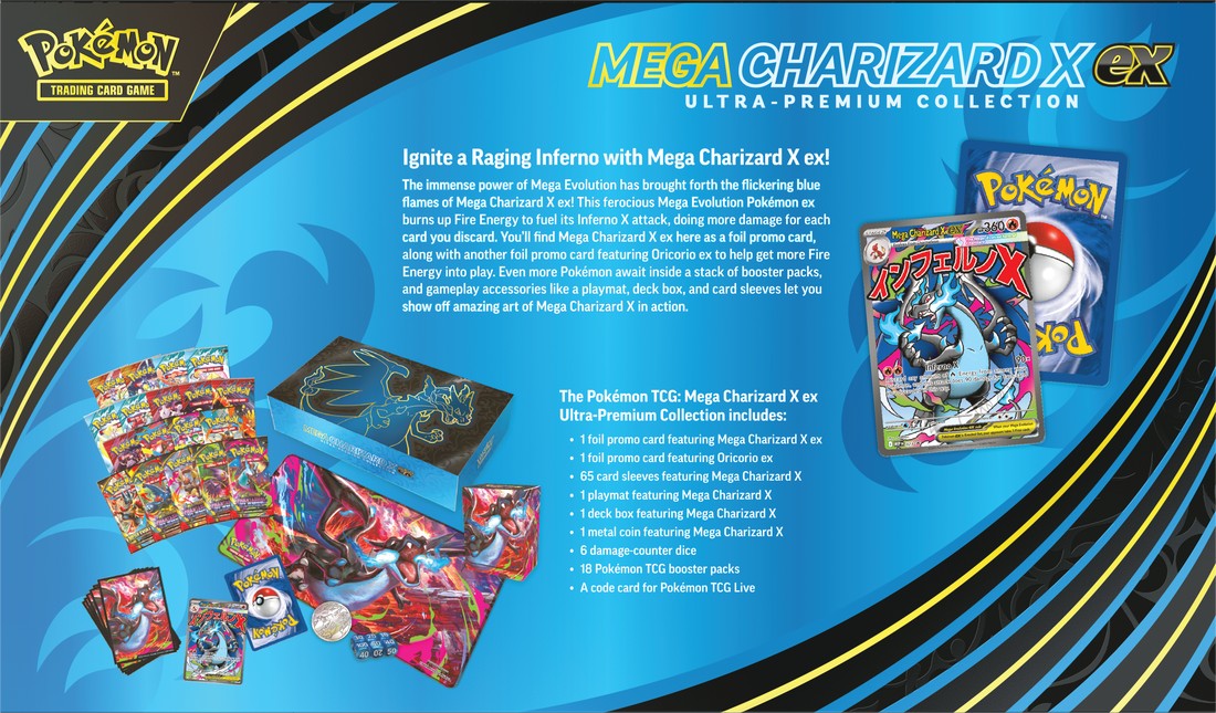 Pokemon TCG: Mega Charizard X ex Ultra Premium Collection Case