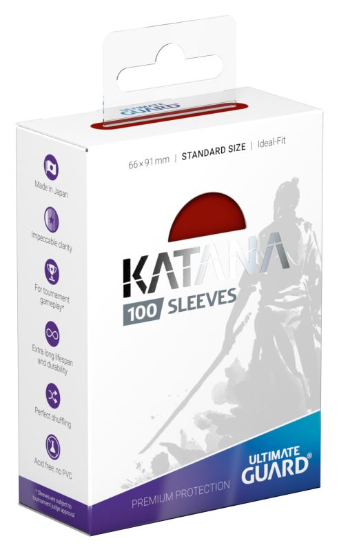 Ultimate Guard Sleeves: Standard Katana - Red 100CT