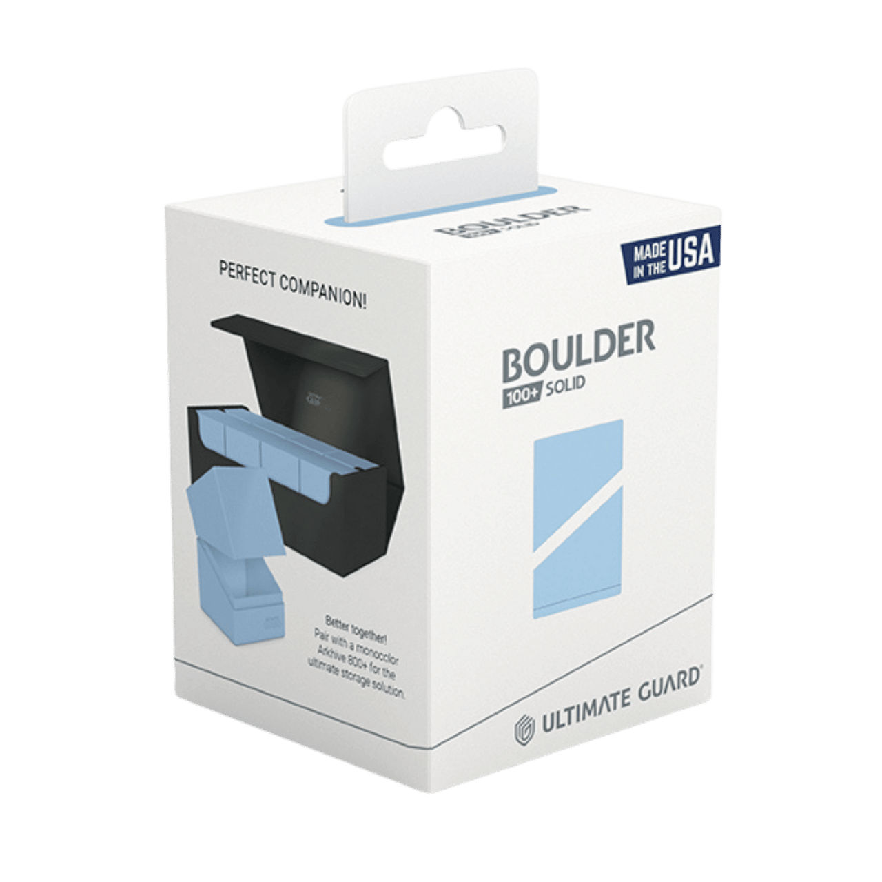 Ultimate Guard Deck Box: Boulder 100+ - Solid Baby Blue