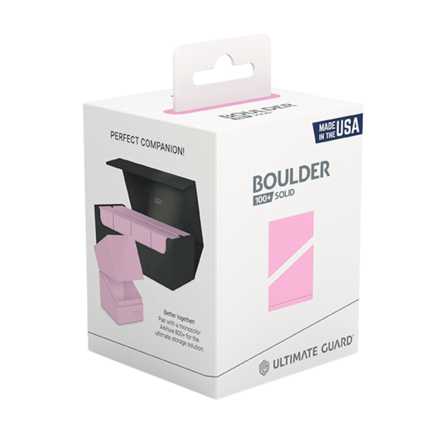 Ultimate Guard Deck Box: Boulder 100+ - Solid Candy Pink