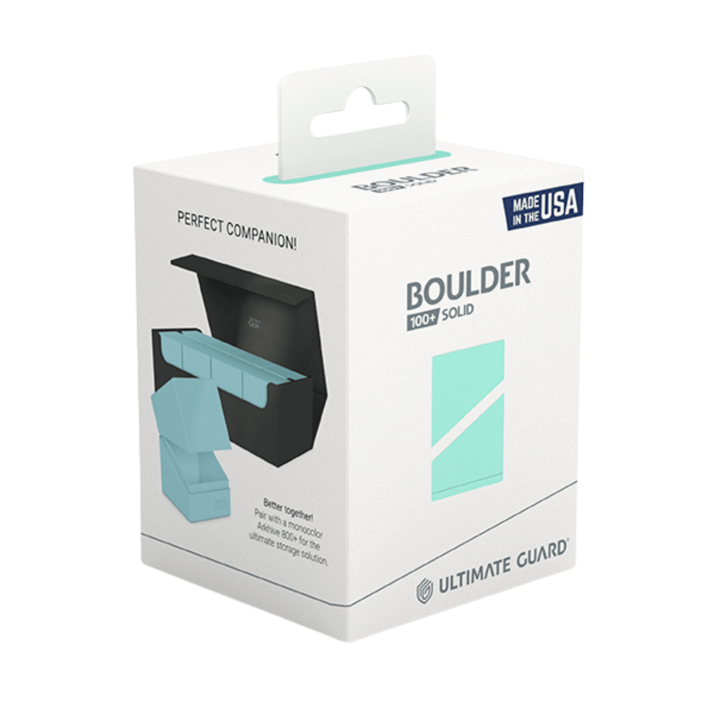 Ultimate Guard Deck Box: Boulder 100+ - Solid Mint Green