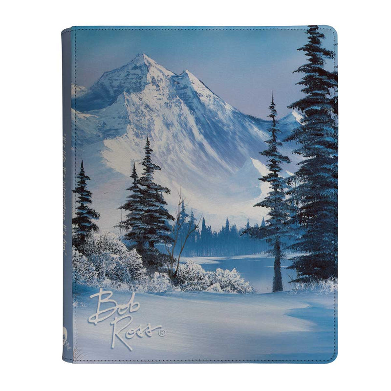 Ultra Pro Zippered PRO Binder 9-Pocket Bob Ross Winter Paradise