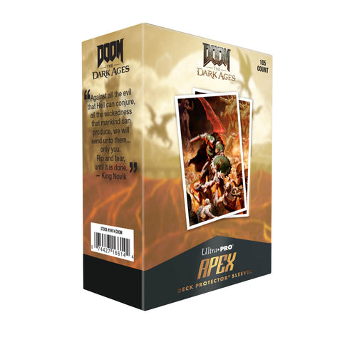 Ultra Pro Apex Sleeves: Standard Doom - Onslaught 105CT
