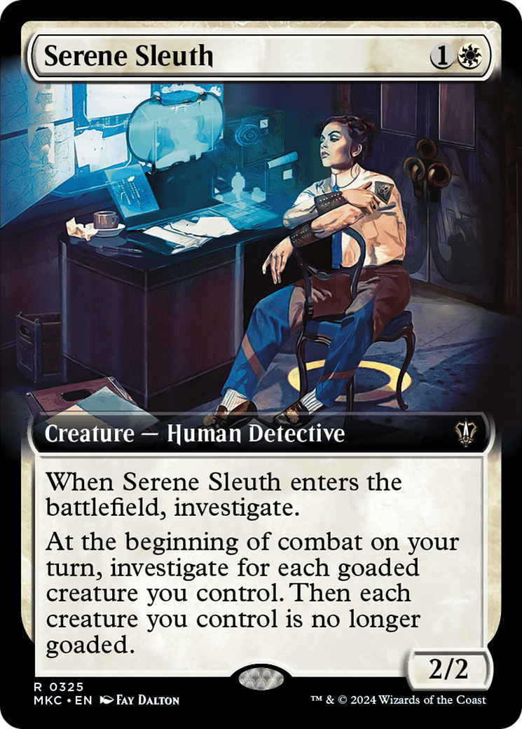 Serene Sleuth (Extended Art) [Murders at Karlov Manor Commander] | The Clever Kobold