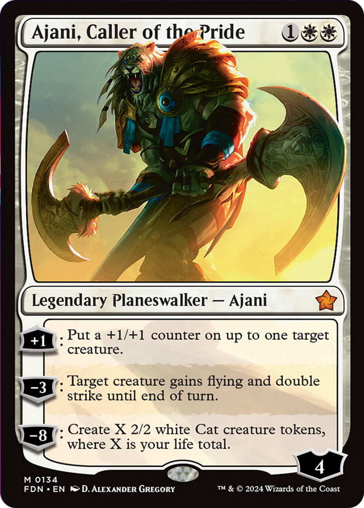 Ajani, Caller of the Pride [Foundations] | The Clever Kobold