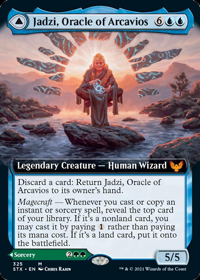 Jadzi, Oracle of Arcavios // Journey to the Oracle (Extended Art) [Strixhaven: School of Mages] | The Clever Kobold