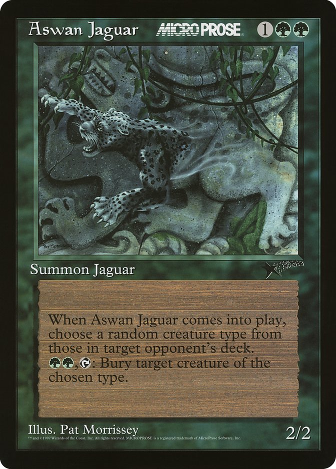 Aswan Jaguar [MicroProse Promos] | The Clever Kobold