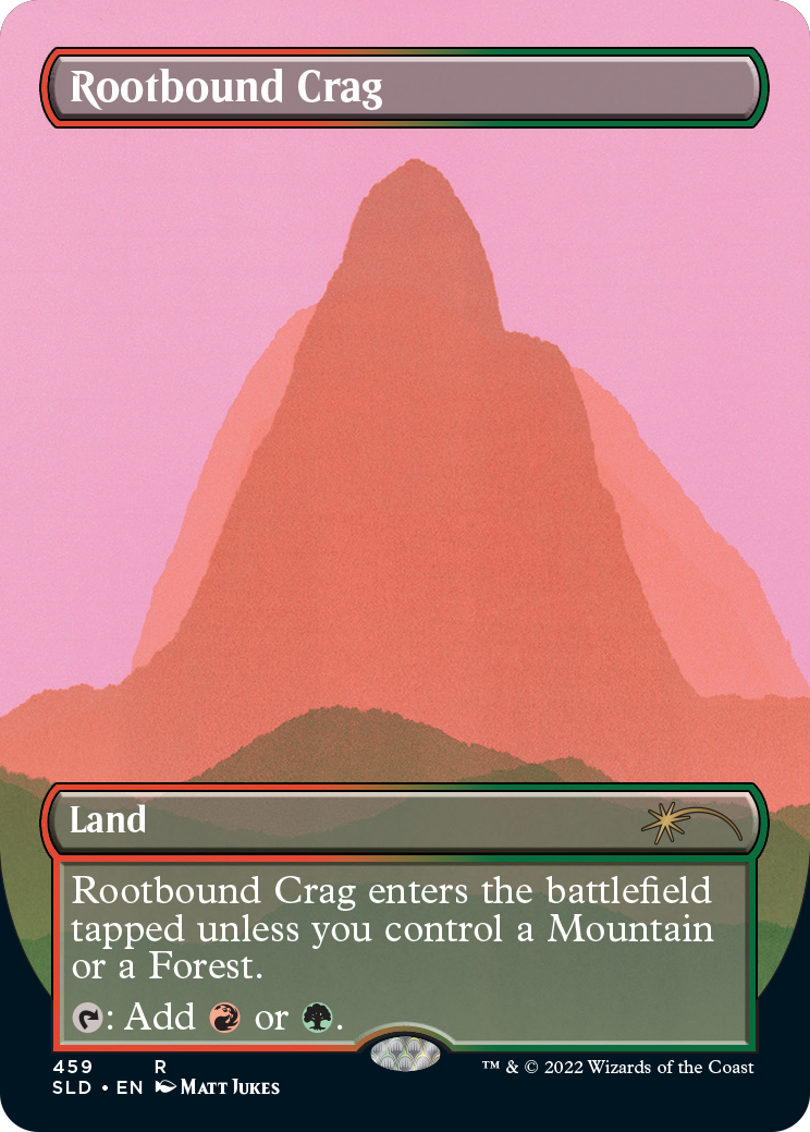 Rootbound Crag (Borderless) [Secret Lair Drop Series] | The Clever Kobold