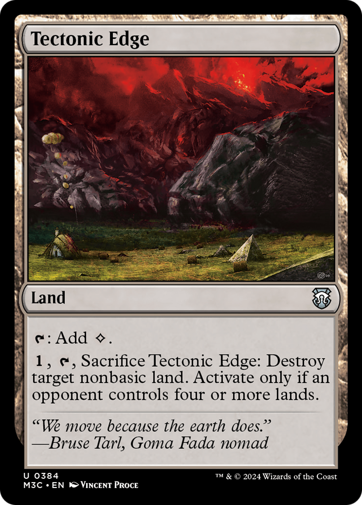 Tectonic Edge (Ripple Foil) [Modern Horizons 3 Commander] | The Clever Kobold