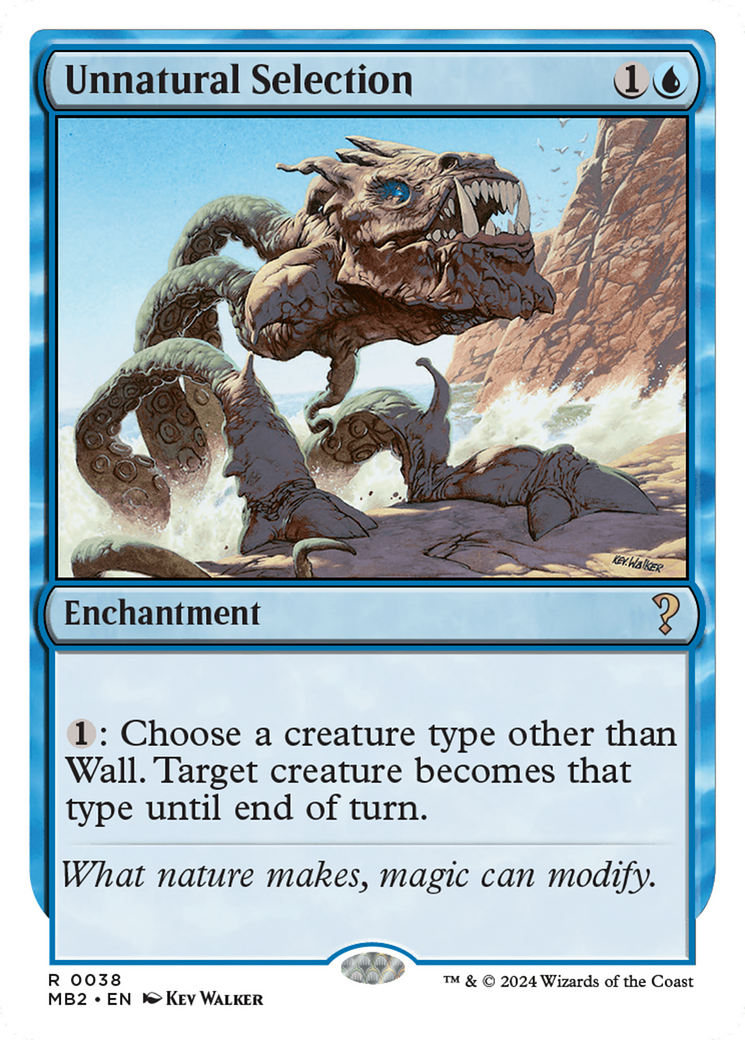 Unnatural Selection (White Border) [Mystery Booster 2] | The Clever Kobold