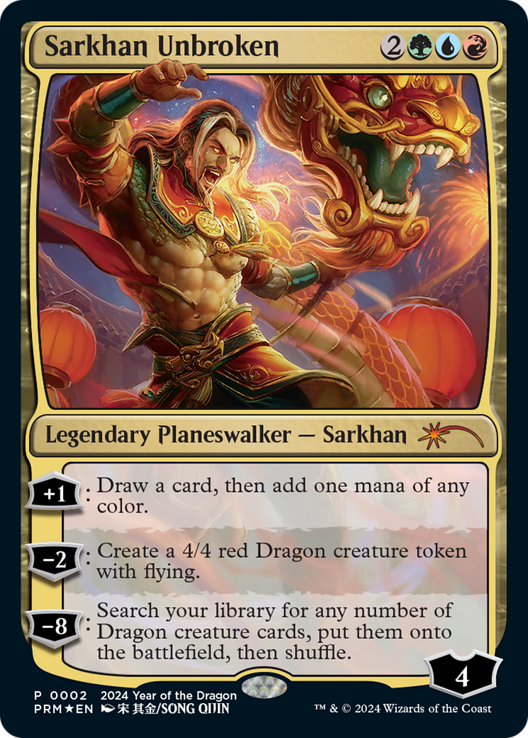 Sarkhan Unbroken (Year of the Dragon 2024) [Standard Showdown Promos] | The Clever Kobold