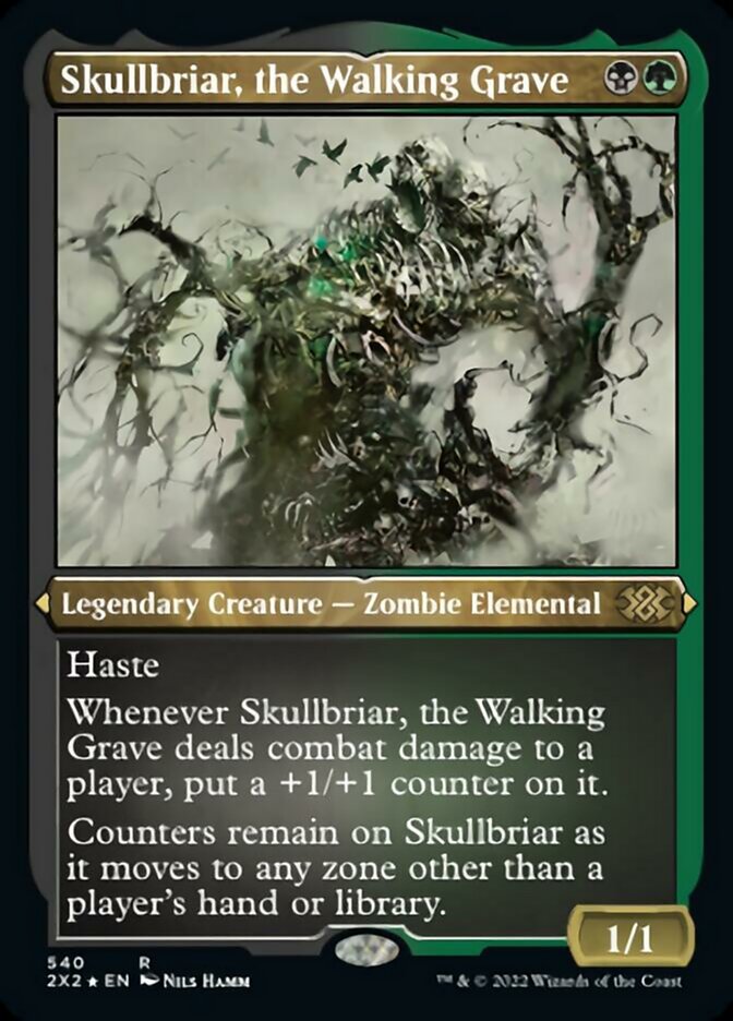 Skullbriar, the Walking Grave (Foil Etched) [Double Masters 2022] | The Clever Kobold