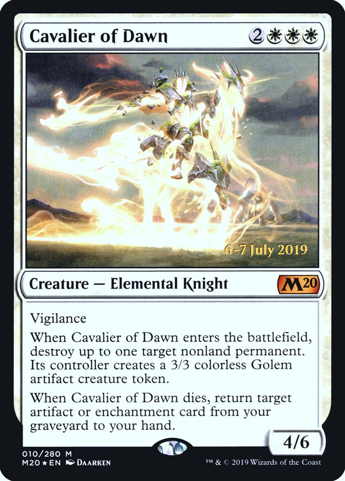 Cavalier of Dawn [Core Set 2020 Prerelease Promos] | The Clever Kobold