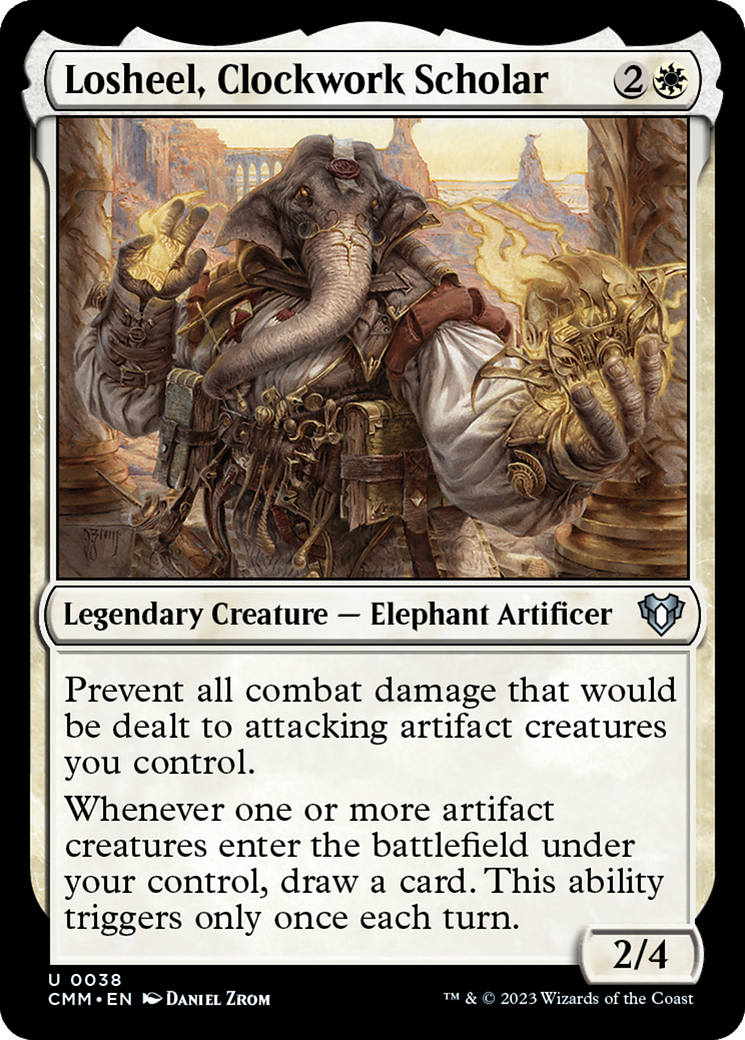 Losheel, Clockwork Scholar [Commander Masters] | The Clever Kobold