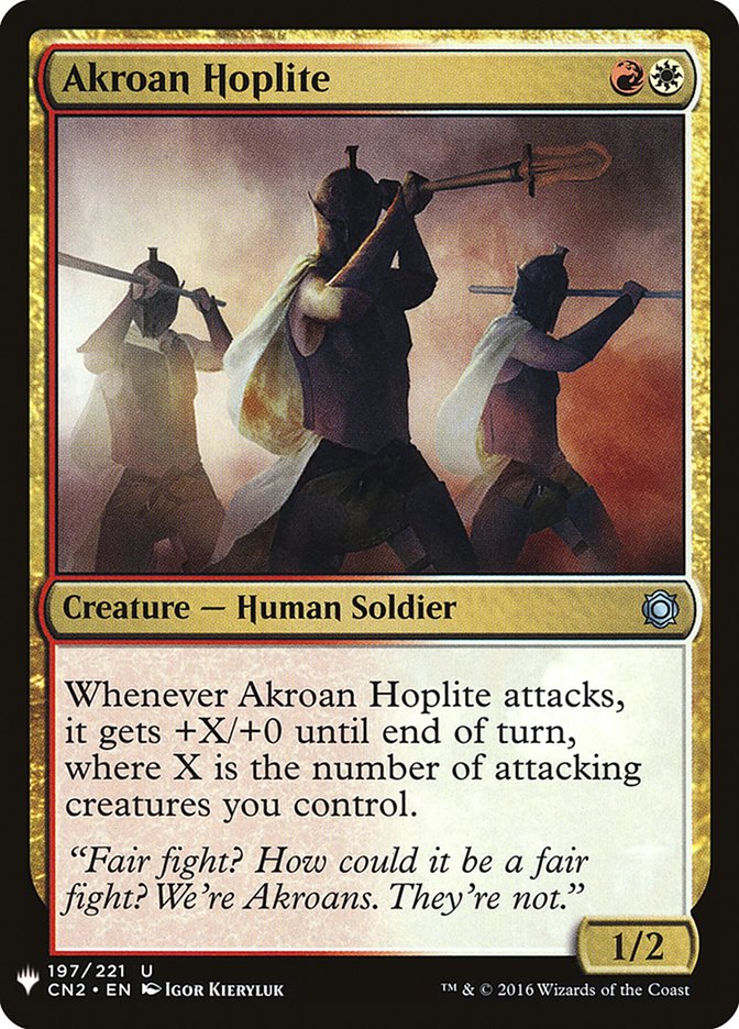 Akroan Hoplite [Mystery Booster] | The Clever Kobold