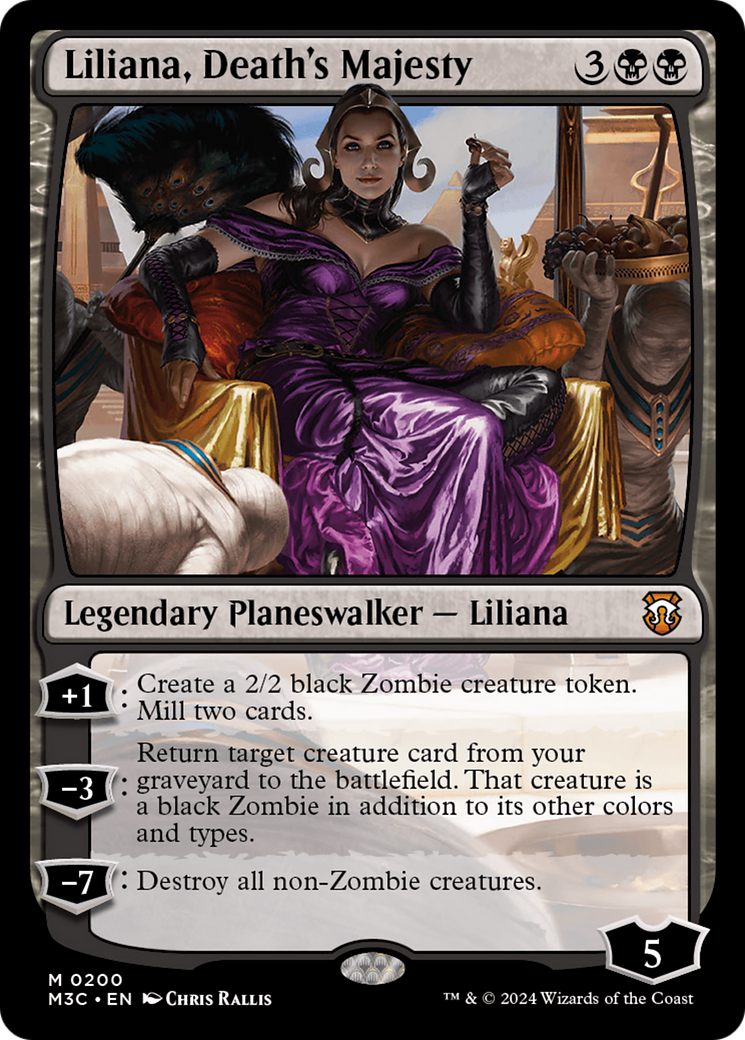 Liliana, Death's Majesty (Ripple Foil) [Modern Horizons 3 Commander] | The Clever Kobold