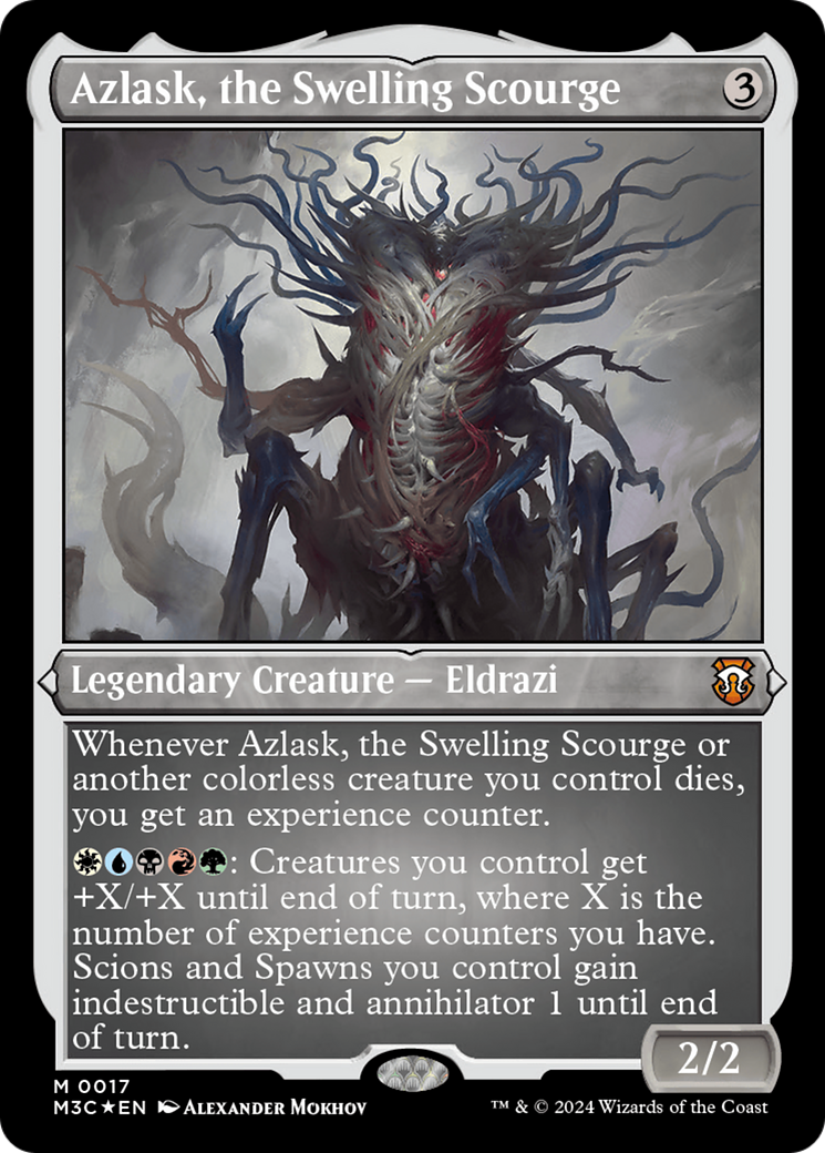 Azlask, the Swelling Scourge (Foil Etched) [Modern Horizons 3 Commander] | The Clever Kobold