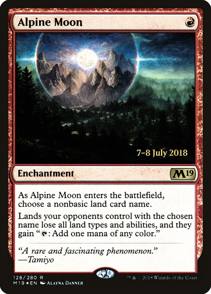 Alpine Moon [Core Set 2019 Prerelease Promos] | The Clever Kobold