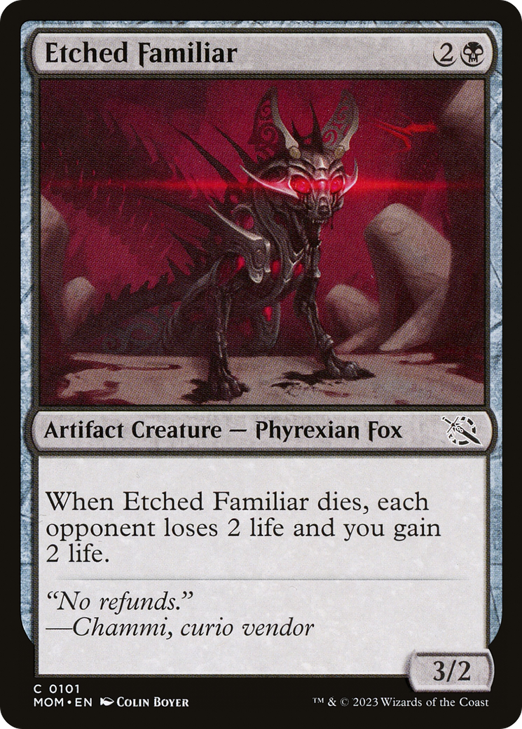 Etched Familiar [March of the Machine] | The Clever Kobold