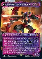 Flamewar, Brash Veteran // Flamewar, Streetwise Operative (Shattered Glass) [Transformers] | The Clever Kobold