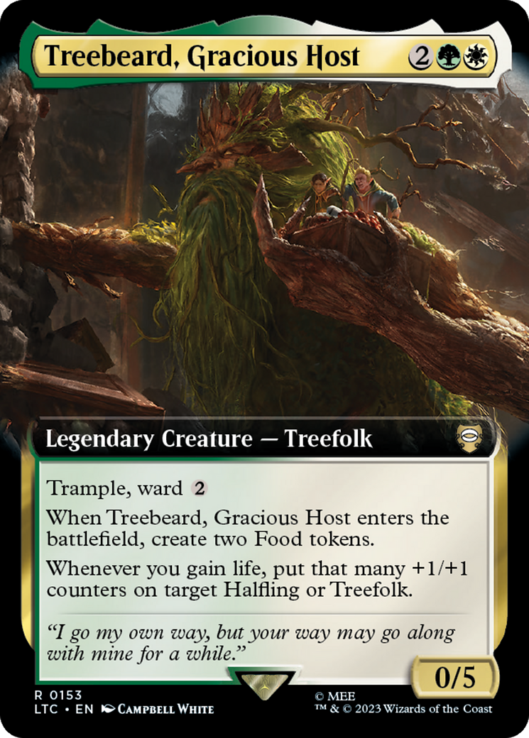 Treebeard, Gracious Host (Extended Art) [The Lord of the Rings: Tales of Middle-Earth Commander] | The Clever Kobold