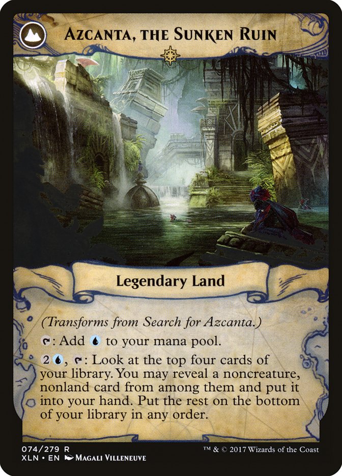 Search for Azcanta // Azcanta, the Sunken Ruin [Ixalan] | The Clever Kobold