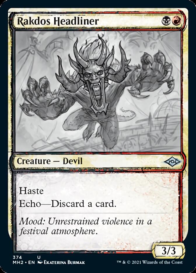 Rakdos Headliner (Sketch) [Modern Horizons 2] | The Clever Kobold