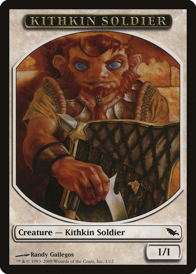 Kithkin Soldier Token [Shadowmoor Tokens] | The Clever Kobold