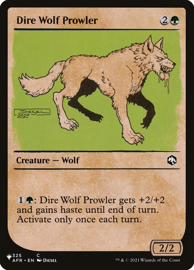 Dire Wolf Prowler (Showcase) [The List] | The Clever Kobold