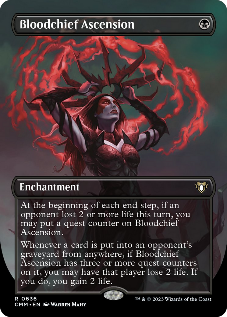 Bloodchief Ascension (Borderless Alternate Art) [Commander Masters] | The Clever Kobold