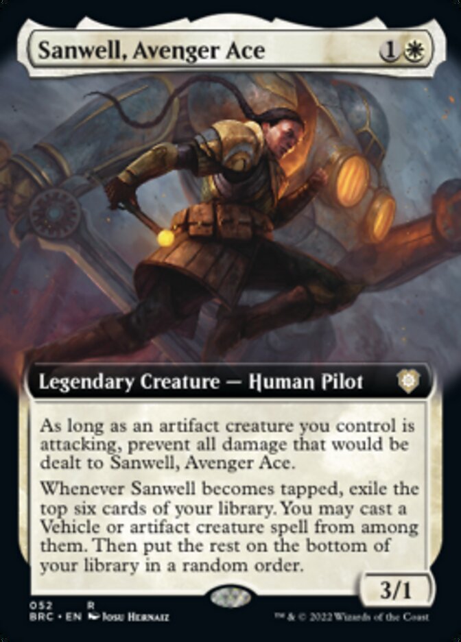 Sanwell, Avenger Ace (Extended Art) [The Brothers' War Commander] | The Clever Kobold