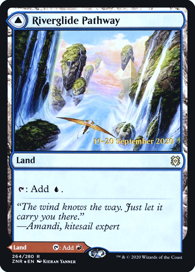 Riverglide Pathway // Lavaglide Pathway [Zendikar Rising Prerelease Promos] | The Clever Kobold